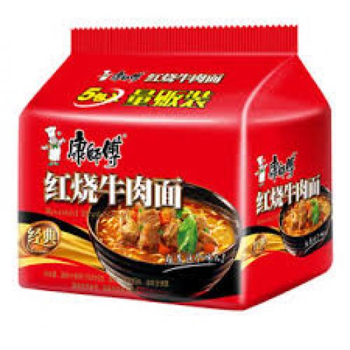 康师傅红烧牛肉面5袋装