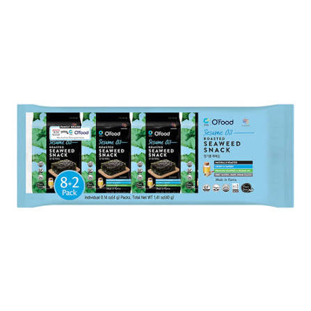 Seaweed Snack- Sesame Oil Flavour 4gx10