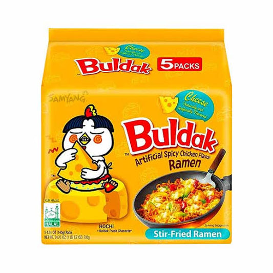 Samyang Buldak Hot Chicken Ramen Cheese 5packsx140g
