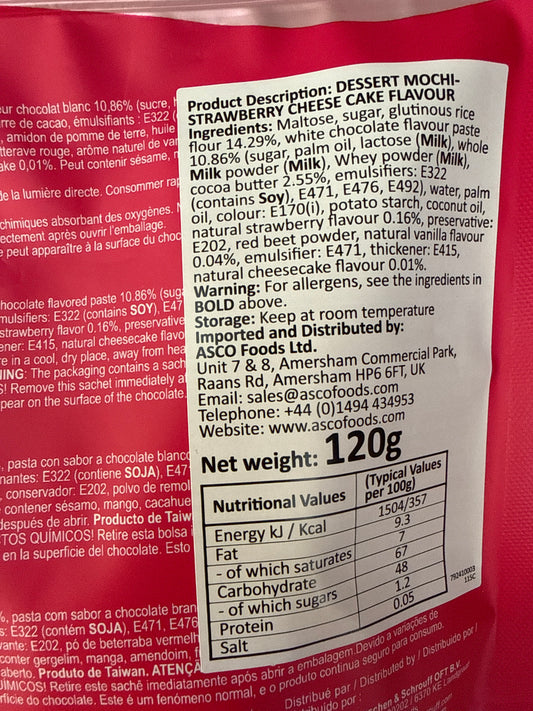 Mochi-Strawberry Cheesecake 120g