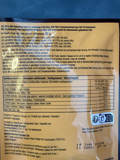 Bamboe Seasoning Paste for Fried Rice 40g