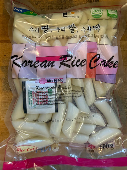 Korean Rice Cake sticks/Tteokbokki 500g