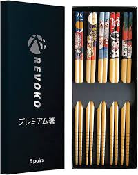 Chopsticks-Japanese Painting 5Pairs