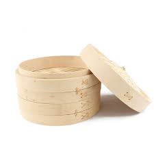 竹蒸笼8"二层一盖